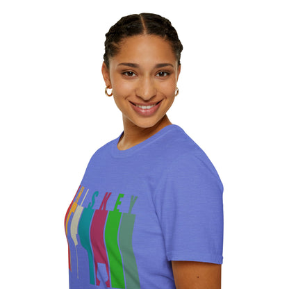 Whiskey spelled with an 'e' Light colors Unisex T-Shirt by theGreenDragonTavern.shop