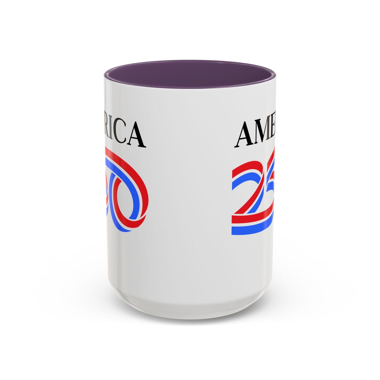 America 250 White Accent Mug by theGreenDragonTavern.shop
