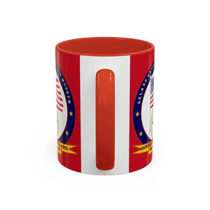 DeLand Naval Air Station Museum Red Accent Mug by theGreenDragonTavern.shop