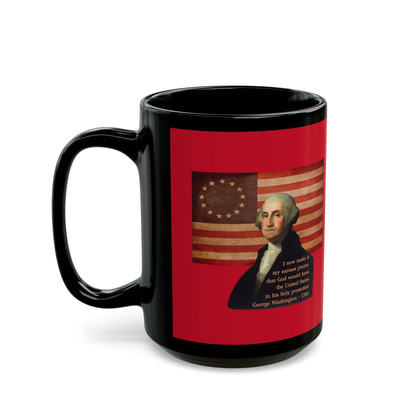Washington's Earnest Prayer Red Mug by theGreenDragonTavern.shop