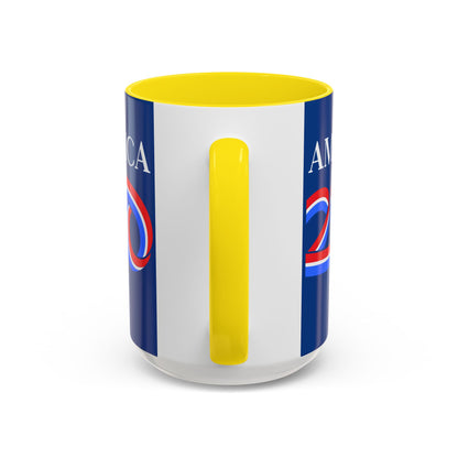 America 250 Dark Blue Accent Mug by theGreenDragonTavern.shop