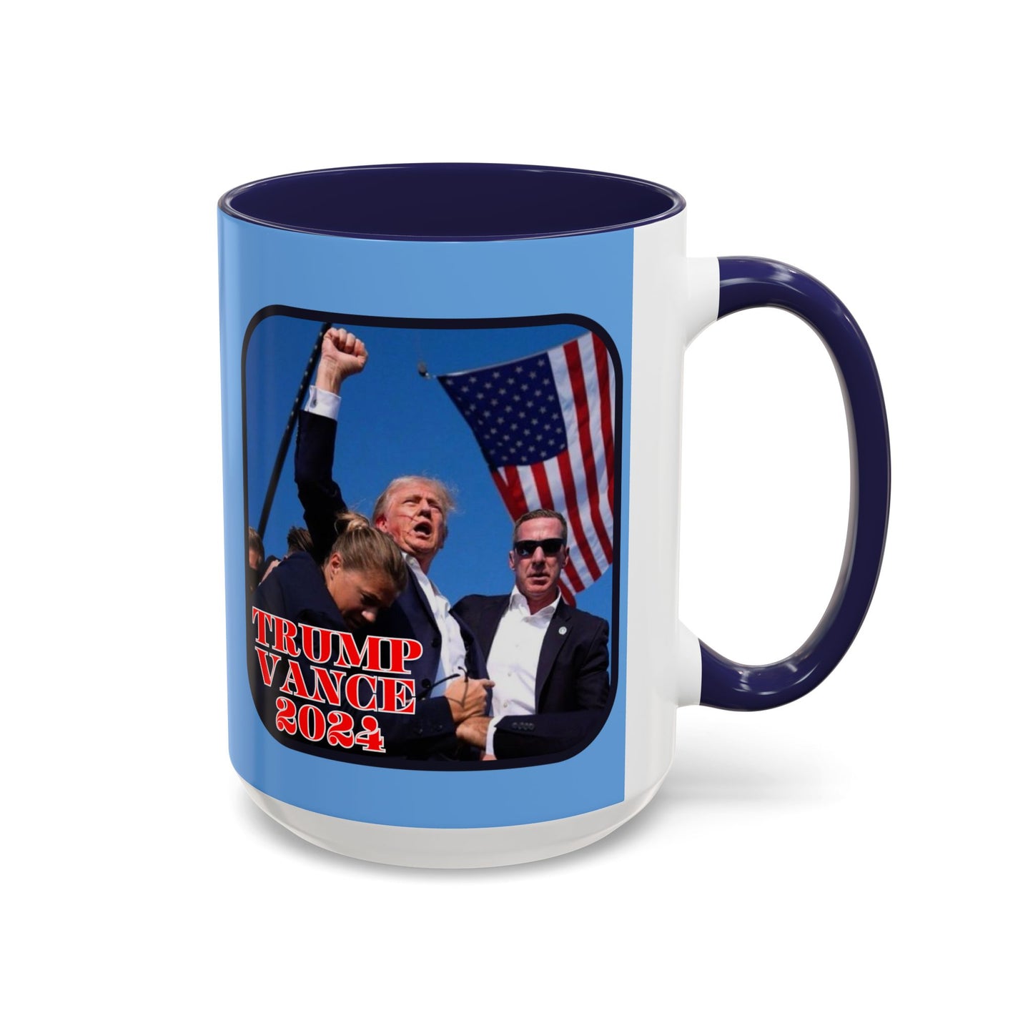 Trump and Vance 2024 Accent Mug by theGreenDragonTavern.shop