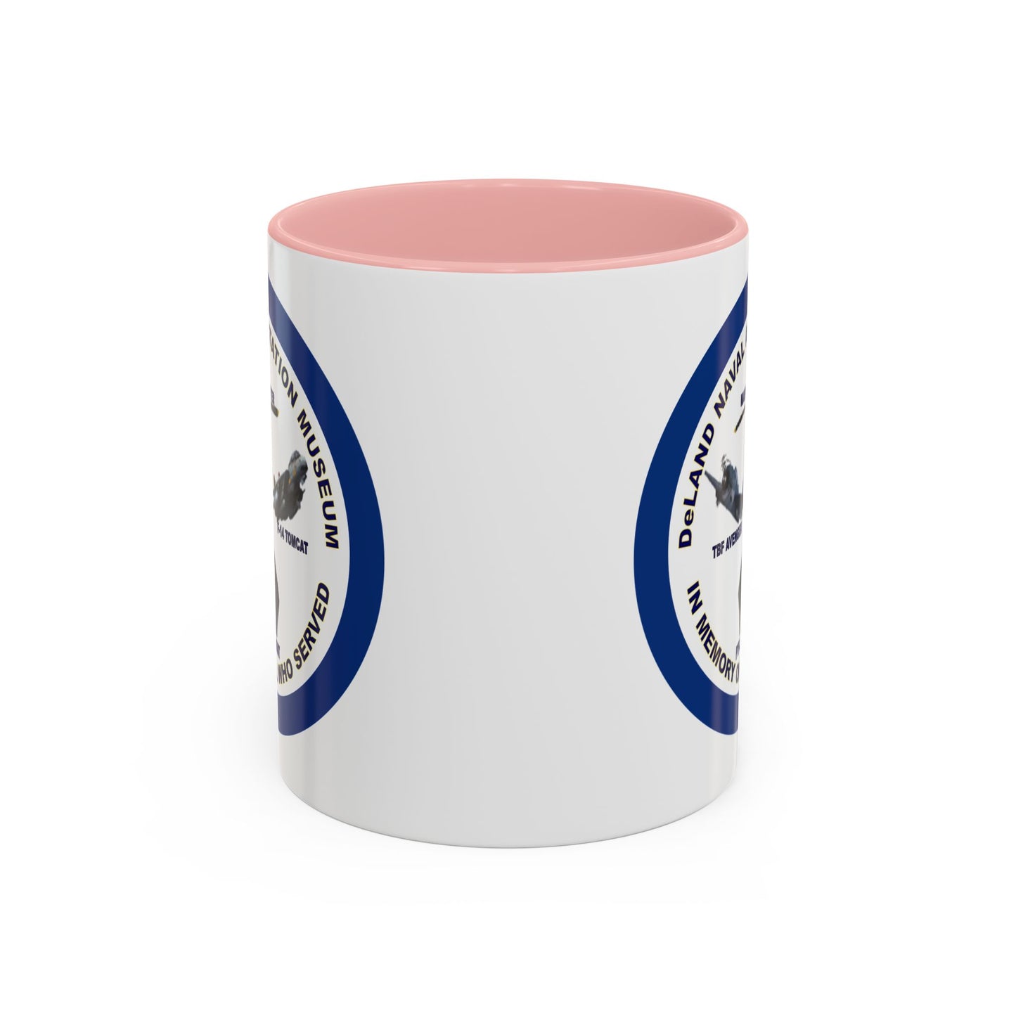 DNASM Student Art Navy Frame White Accent Mug by theGreenDragonTavern.shop