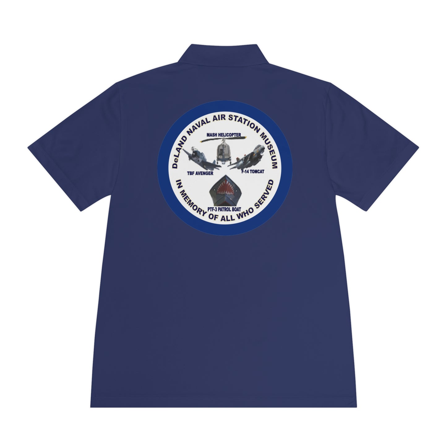 DNASM Student Art Navy Frame, 2-Sided Sport Polo Shirt by theGreenDragonTavern.shop