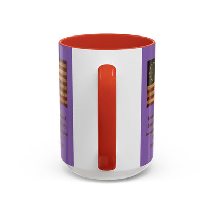 Deborah Sampson, America's Mulan Light Purple Accent Mug by theGreenDragonTavern.shop
