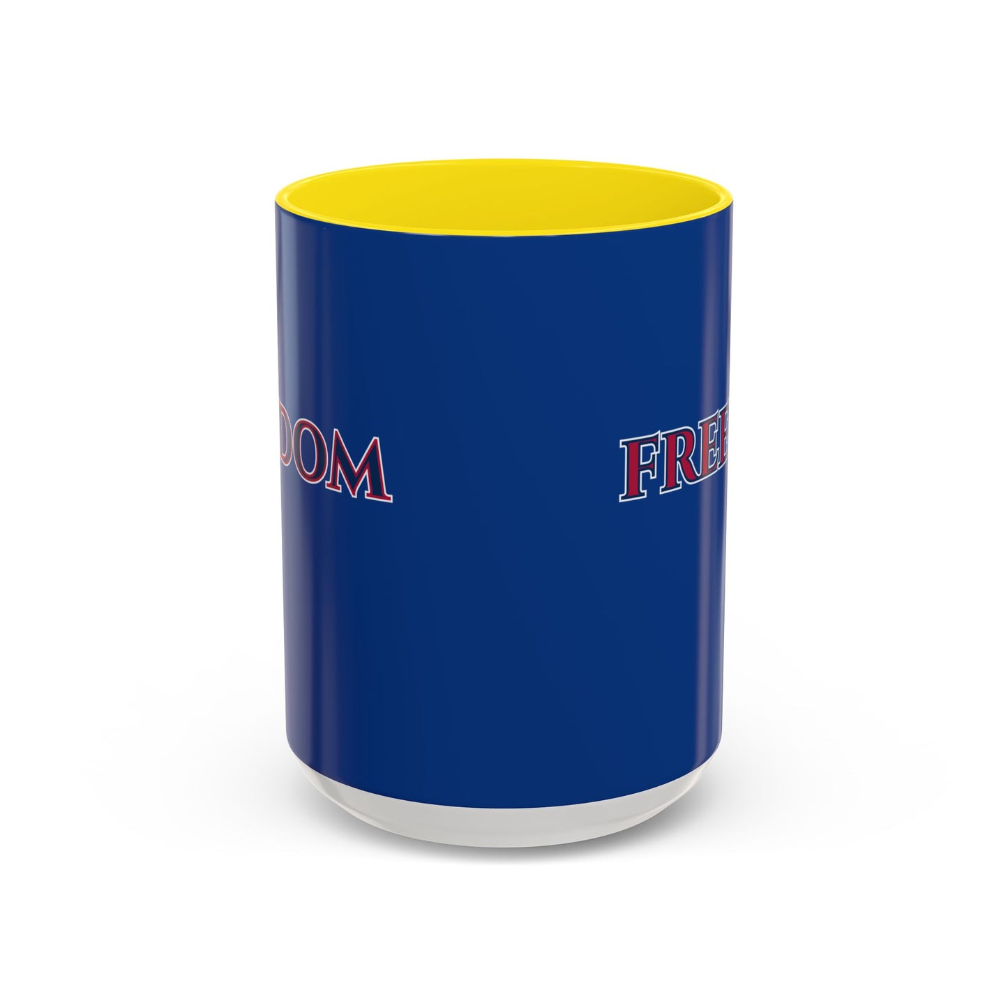 Freedom, Dark Blue Accent Mug by theGreenDragonTavern.shop