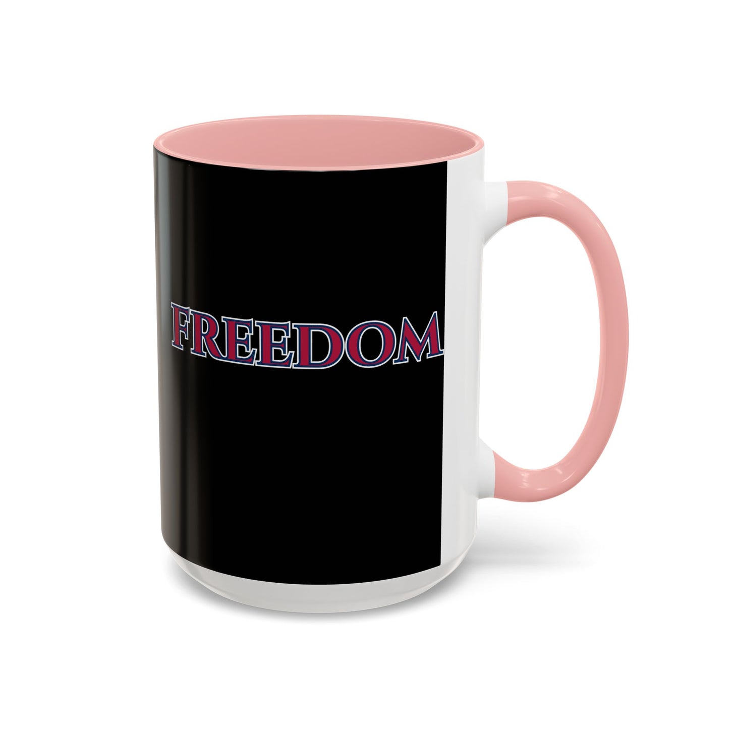 Freedom, Black Accent Mug by theGreenDragonTavern.shop