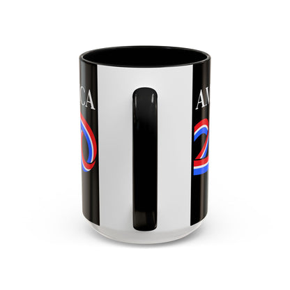 America 250 Black Accent Mug by theGreenDragonTavern.shop