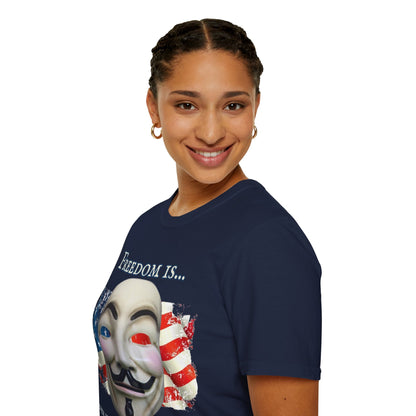 Ronald Reagan Freedom Vendetta Dark colors Unisex T-Shirt by theGreenDragonTavern.shop