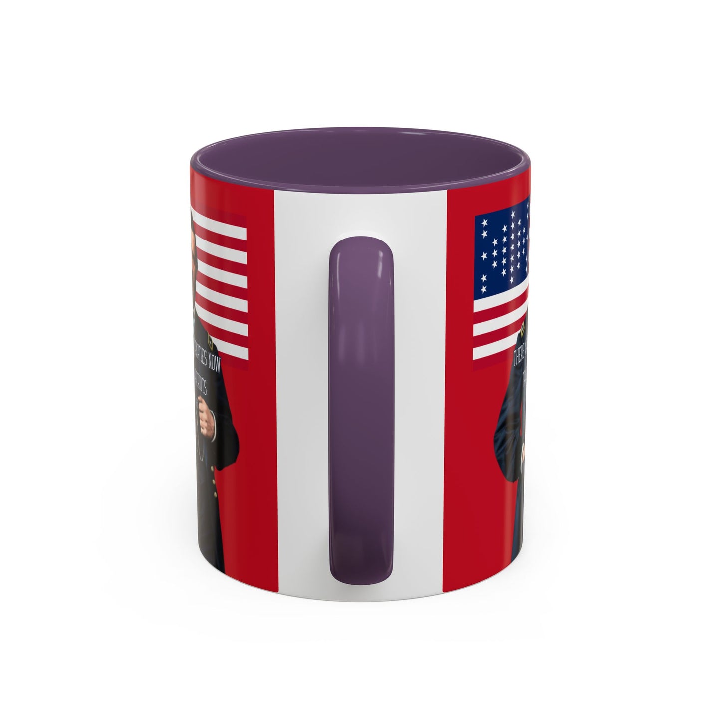 "Traitors and Patriots" Ulysses Grant Red Accent Mug by theGreenDragonTavern.shop