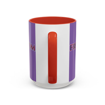 Freedom, Light Purple Accent Mug by theGreenDragonTavern.shop