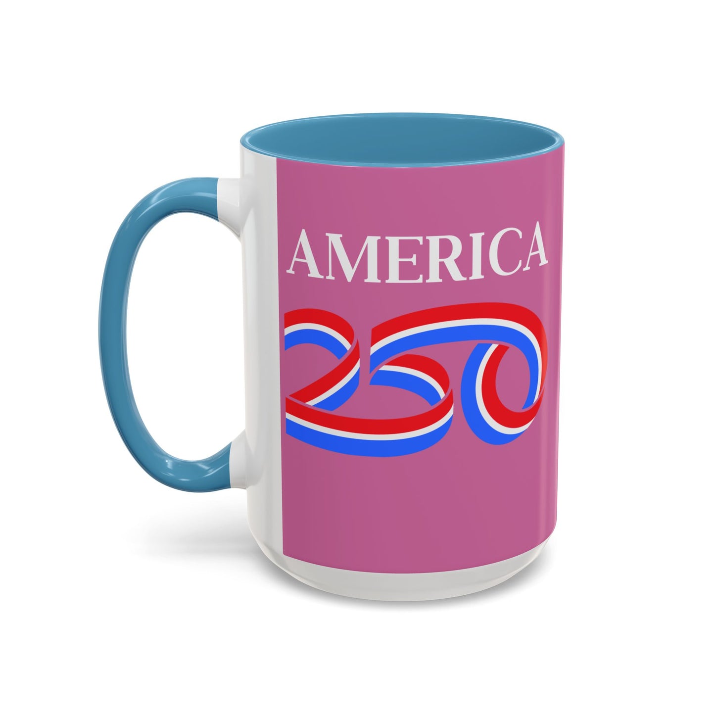 America 250 Pink Accent Mug by theGreenDragonTavern.shop