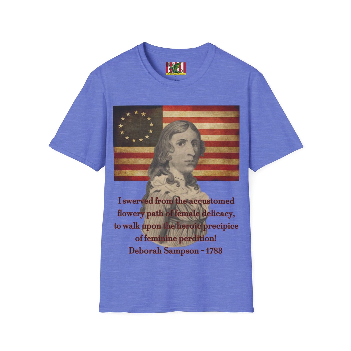 Deborah Sampson, America's Mulan Light colors Unisex T-Shirt by theGreenDragonTavern.shop