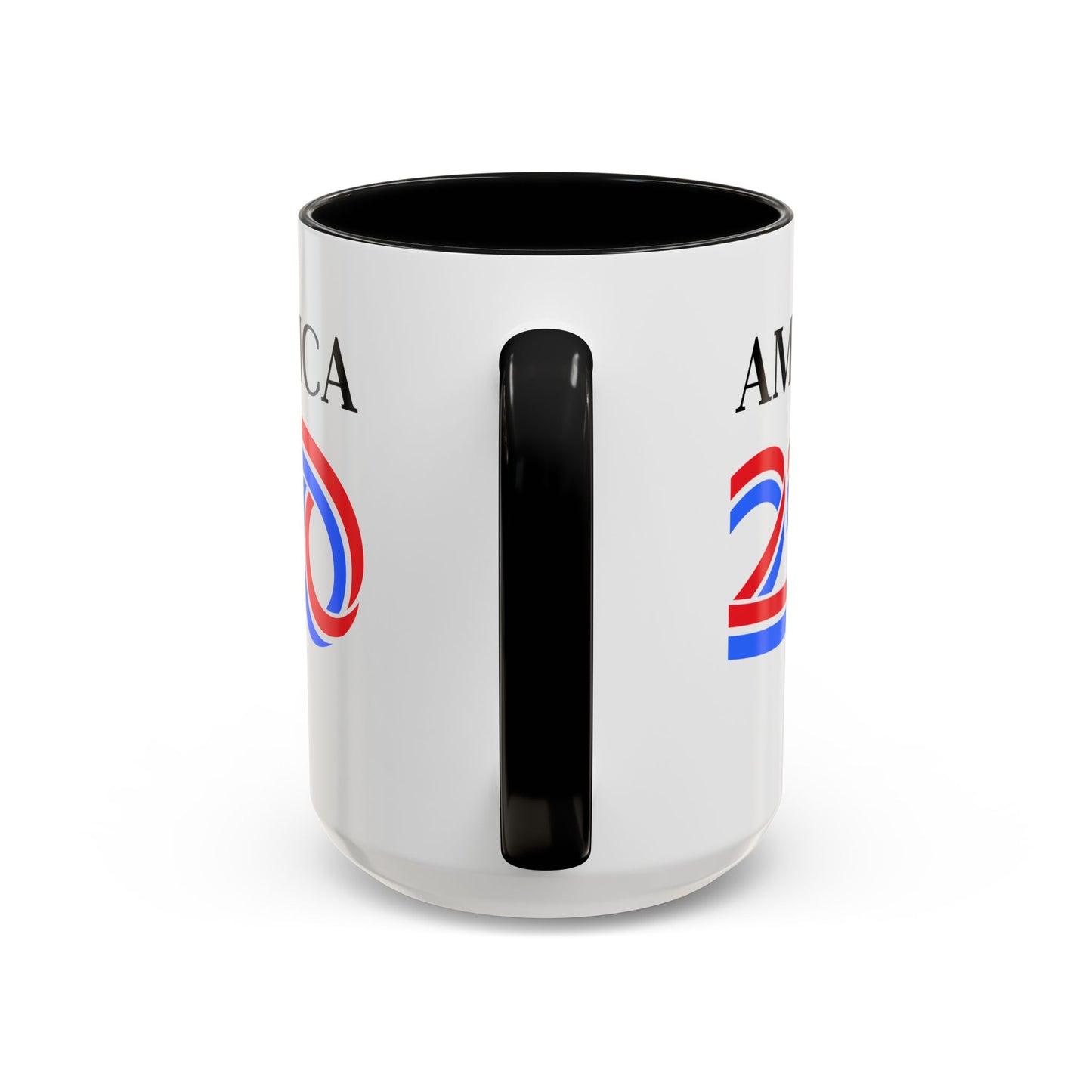 America 250 White Accent Mug by theGreenDragonTavern.shop