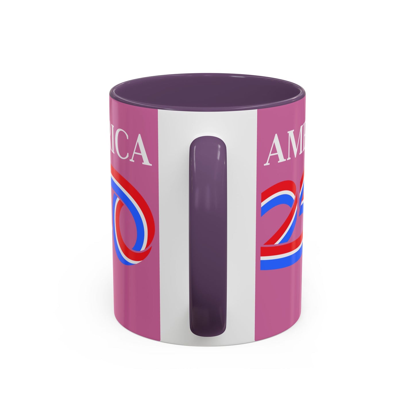 America 250 Pink Accent Mug by theGreenDragonTavern.shop