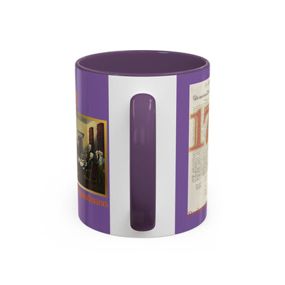 Declaration of Independence Light Purple Accent Mug by theGreenDragonTavern.shop