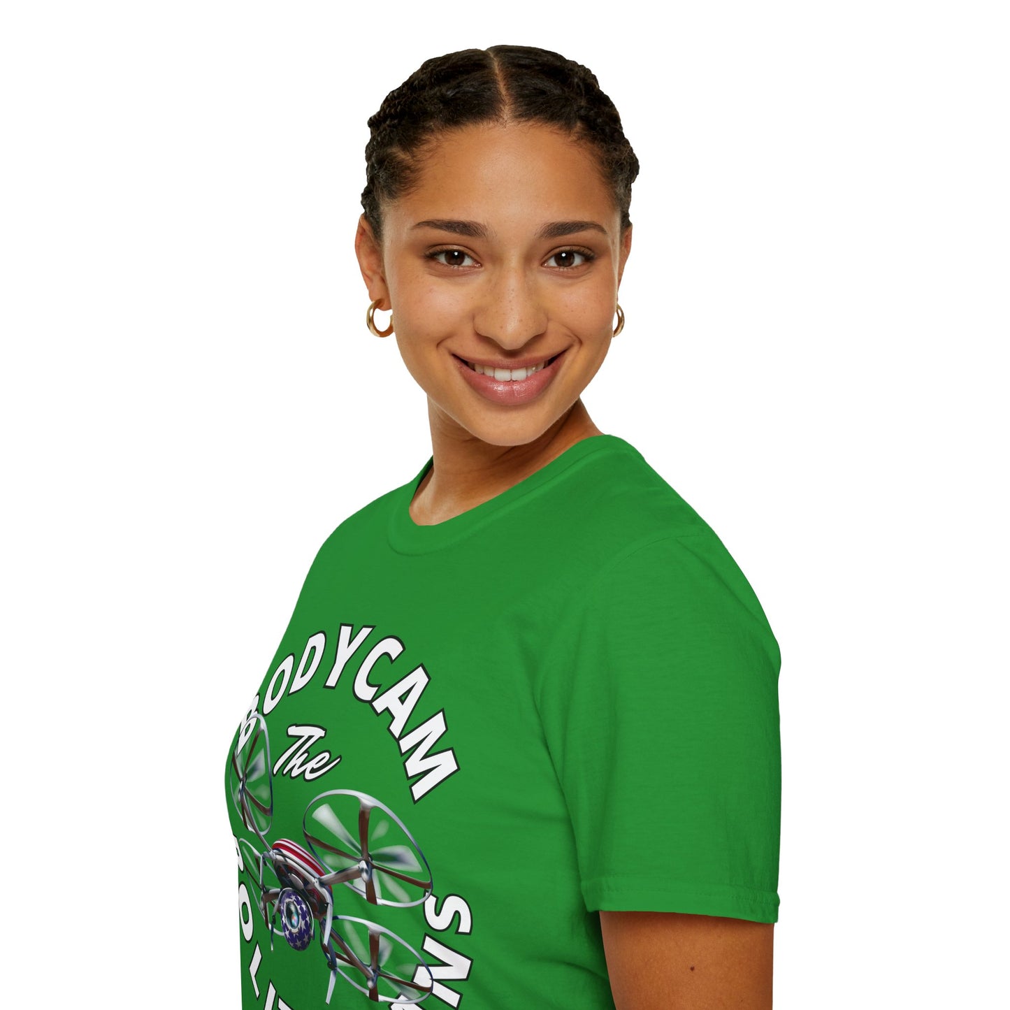 Bodycam the Politicians Drone Dark colors Unisex T-Shirt by theGreenDragonTavern.shop