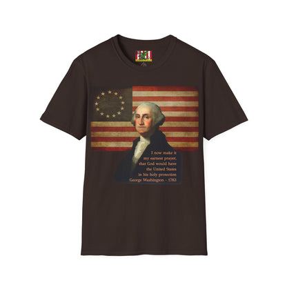 Washington's Earnest Prayer Dark colors Unisex T-Shirt by theGreenDragonTavern.shop