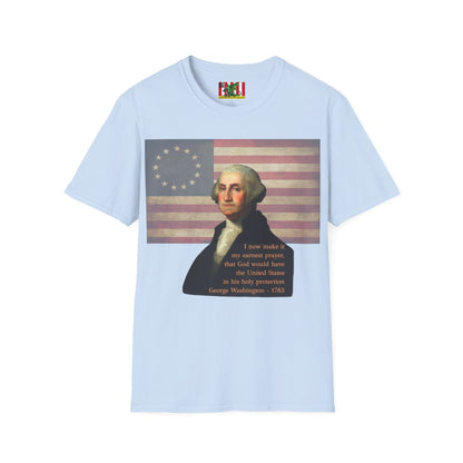 Washington's Earnest Prayer Light colors Unisex T-Shirt by theGreenDragonTavern.shop