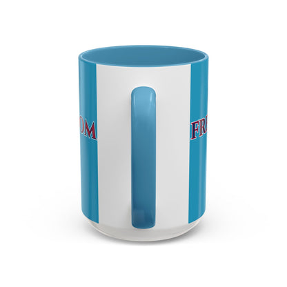 Freedom, Turquoise Accent Mug by theGreenDragonTavern.shop
