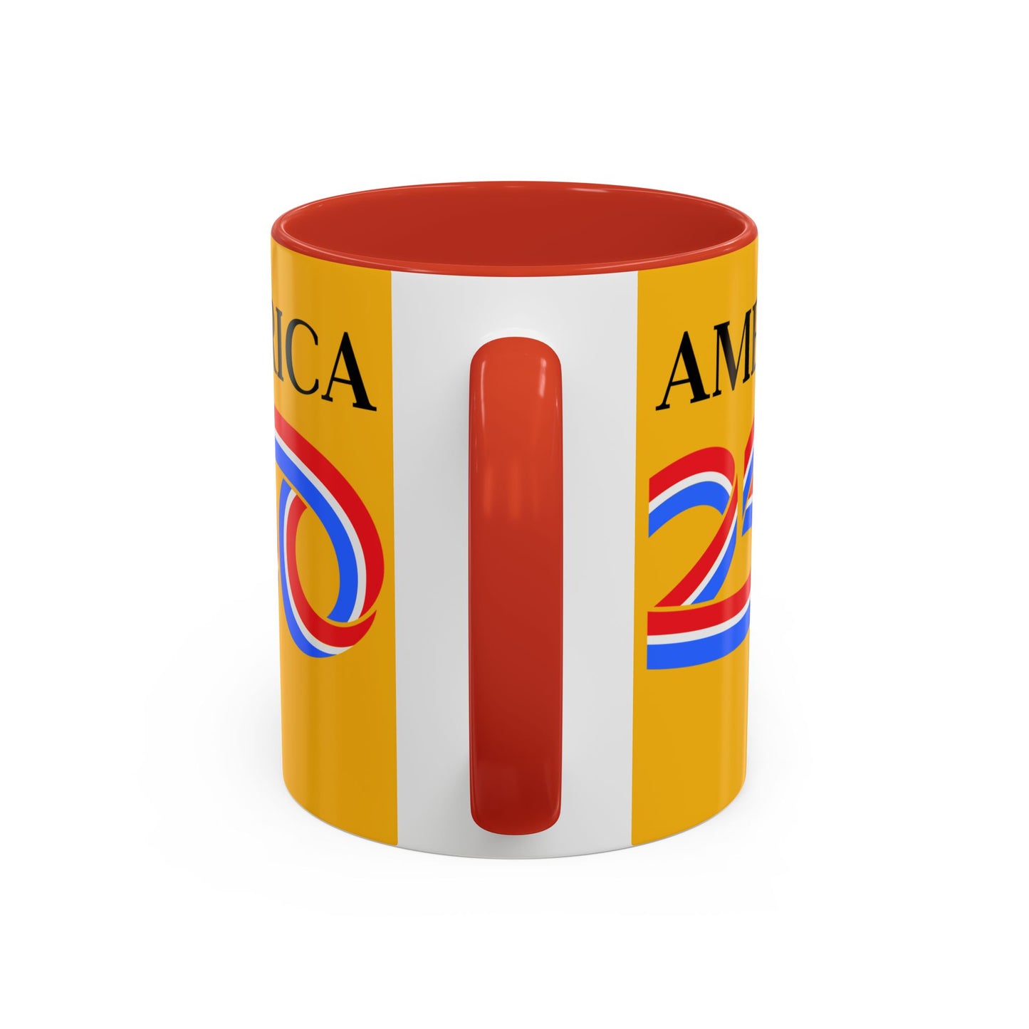 America 250 Yellow Accent Mug by theGreenDragonTavern.shop