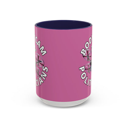 Bodycam the Politicians Drone Pink Accent Mug by theGreenDragonTavern.shop