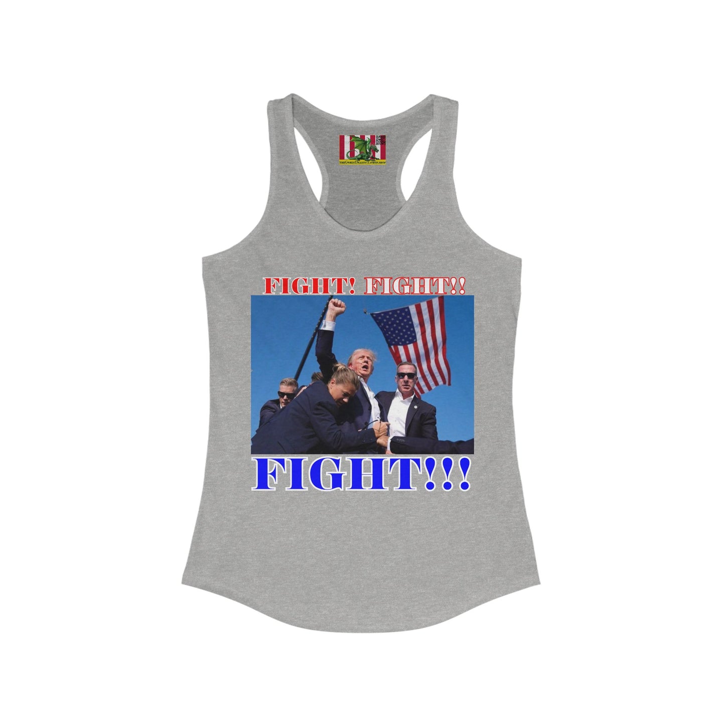 FIGHT! FIGHT!! FIGHT!!! Women's Racerback Tank Top by theGreenDragonTavern.shop