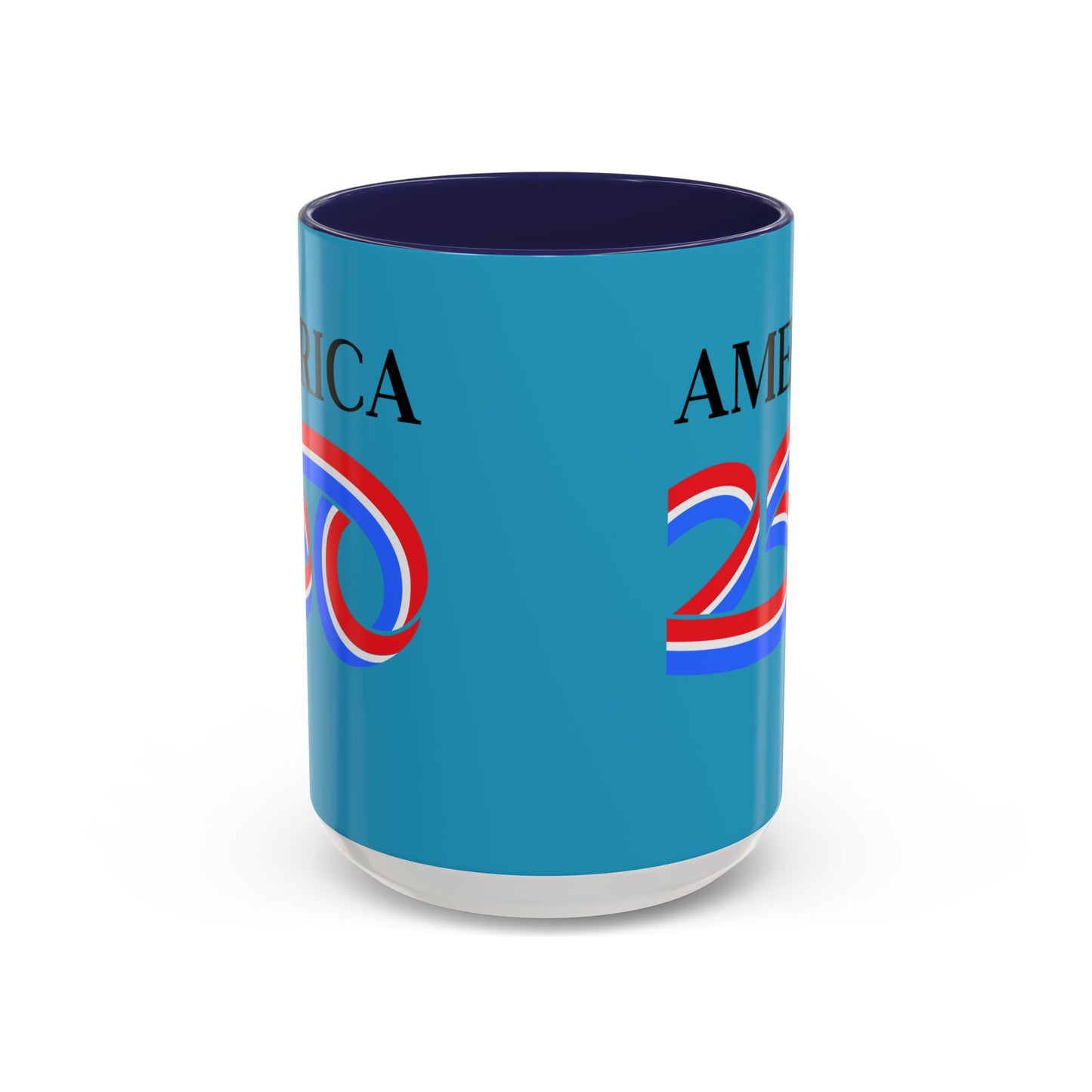 America 250 Turquoise Accent Mug by theGreenDragonTavern.shop