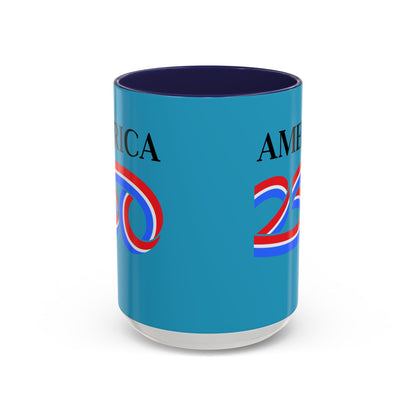 America 250 Turquoise Accent Mug by theGreenDragonTavern.shop