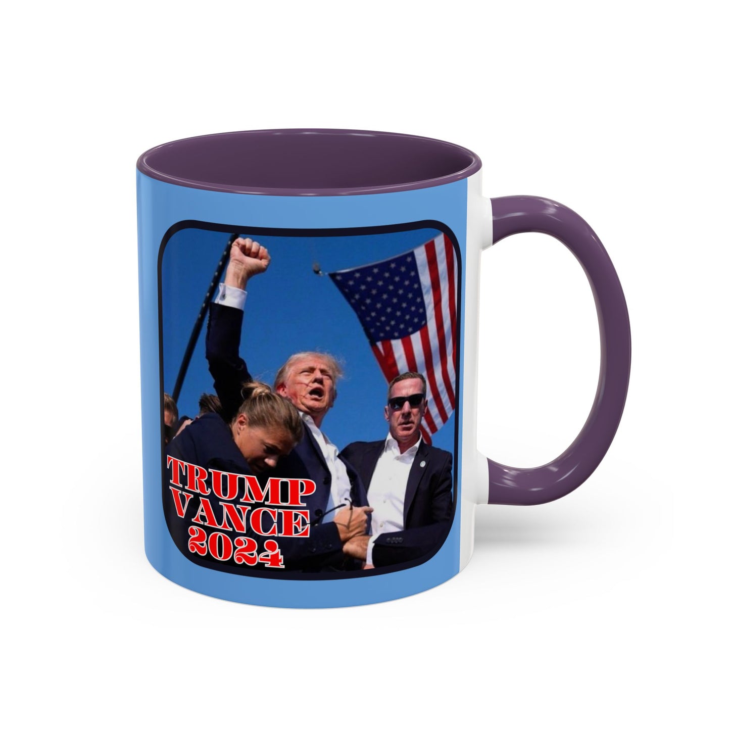 Trump and Vance 2024 Accent Mug by theGreenDragonTavern.shop