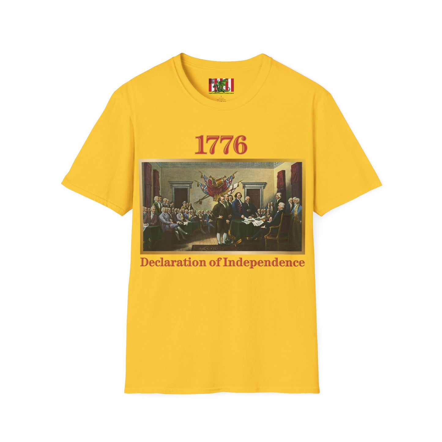 Declaration of Independence Light colors Unisex T-Shirt by theGreenDragonTavern.shop