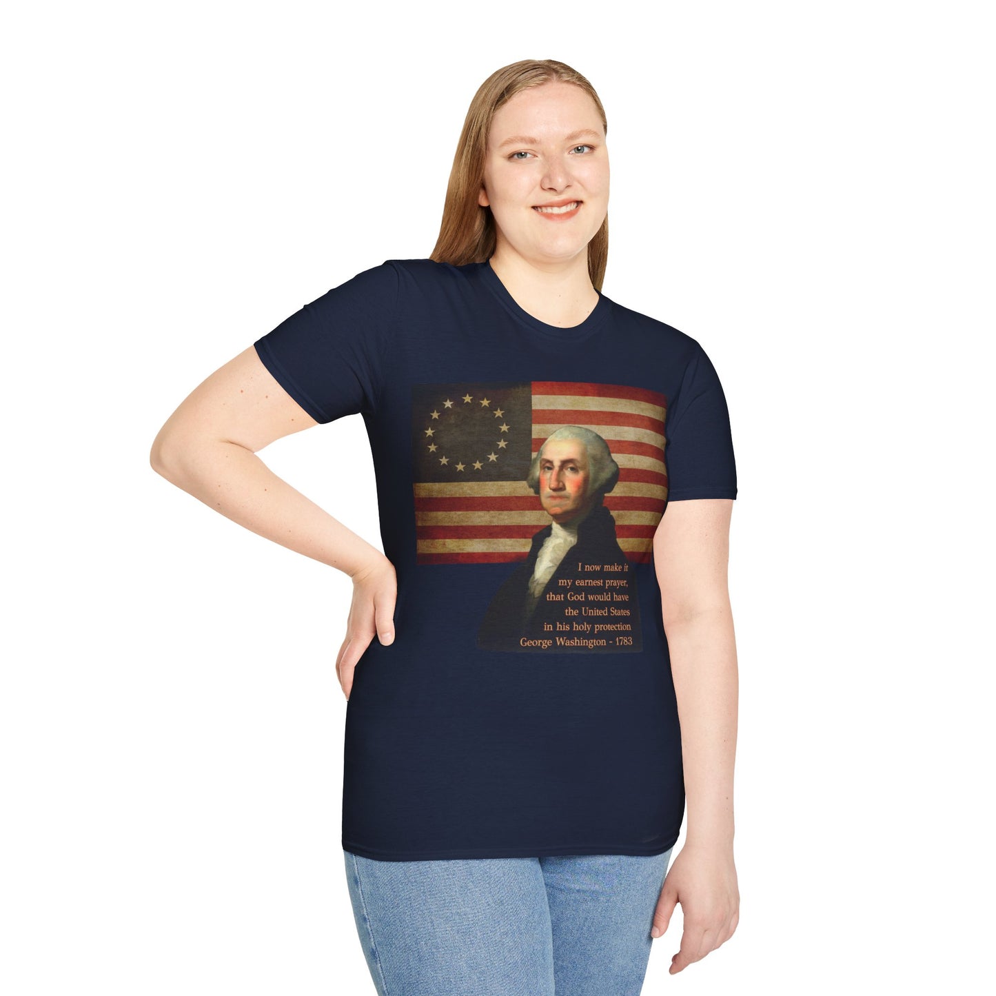 Washington's Earnest Prayer Dark colors Unisex T-Shirt by theGreenDragonTavern.shop