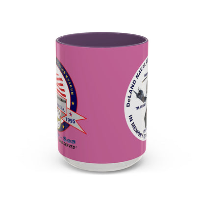 DNASM 2-sided, Founding & Student Art w/WhiteBG Pink Accent Mug by theGreenDragonTavern.shop