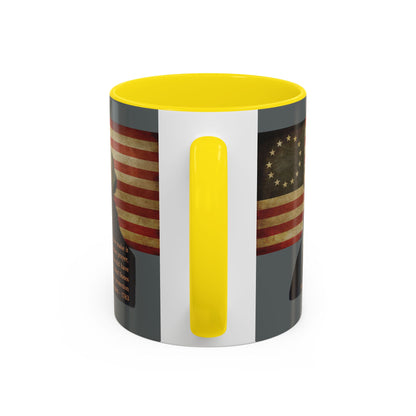 Washington's Earnest Prayer Grey Accent Mug by theGreenDragonTavern.shop