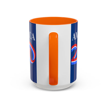 America 250 Dark Blue Accent Mug by theGreenDragonTavern.shop