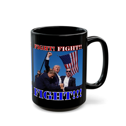 FIGHT! FIGHT!! FIGHT!!! Black Mug by theGreenDragonTavern.shop