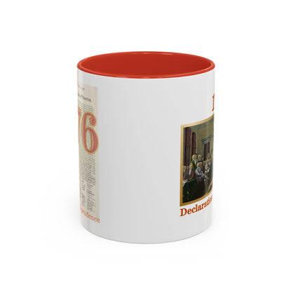 Declaration of Independence White Accent Mug by theGreenDragonTavern.shop
