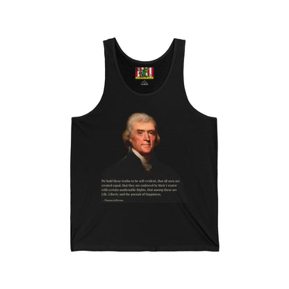 We hold these truths to be self-evident Unisex Jersey Tank Top by theGreenDragonTavern.shop