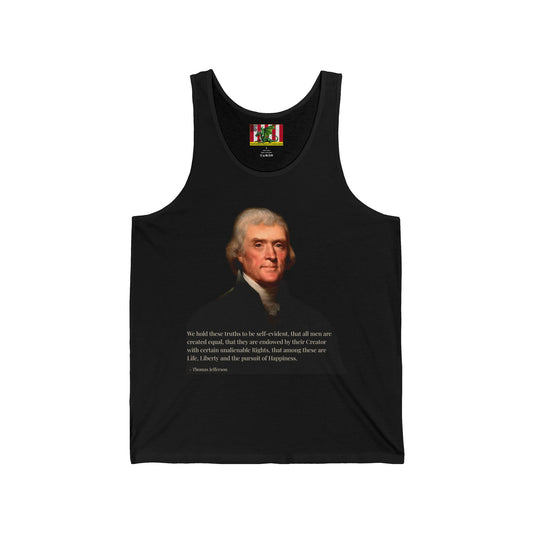 We hold these truths to be self-evident Unisex Jersey Tank Top by theGreenDragonTavern.shop