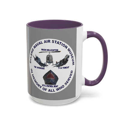 DNASM 2-sided, Founding & Student Art w/WhiteBG Grey Accent Mug by theGreenDragonTavern.shop