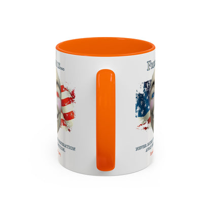 Ronald Reagan Freedom Vendetta White Accent Mug by theGreenDragonTavern.shop