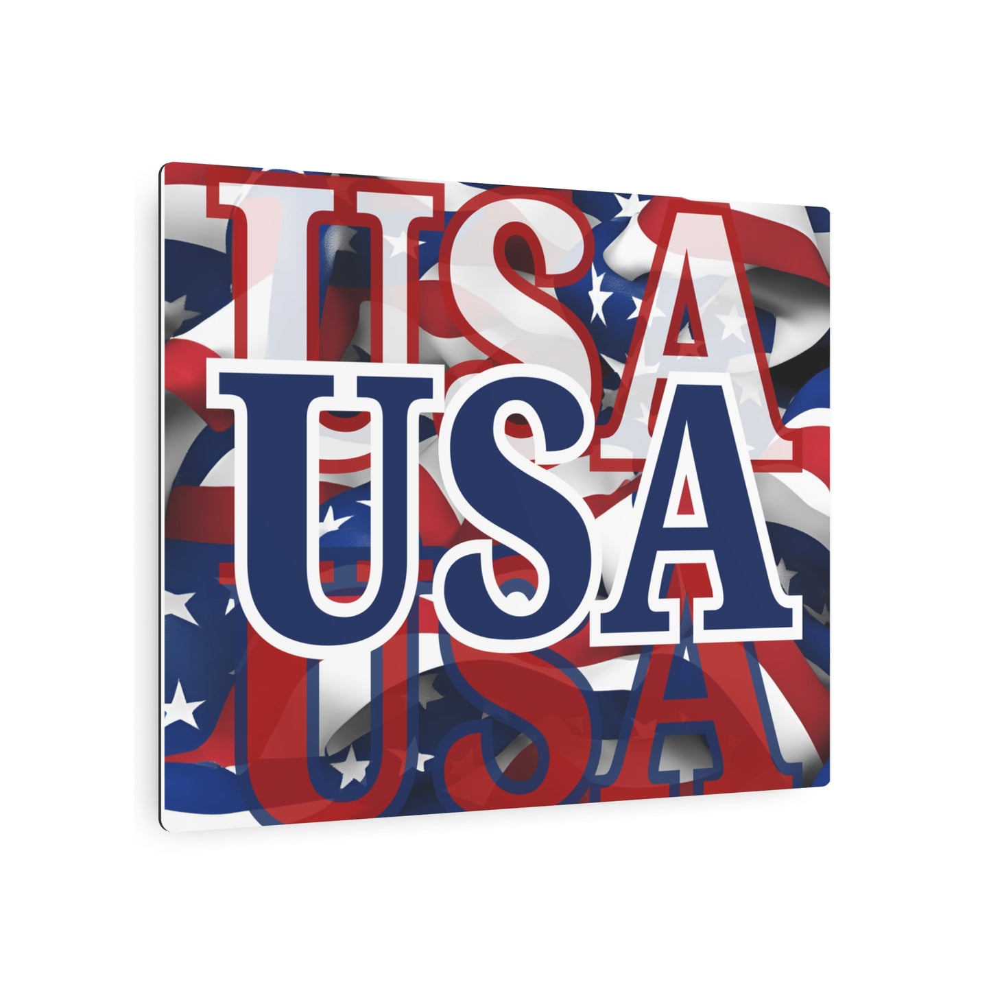 USA! USA! USA Blue Center Metal Art Sign by theGreenDragonTavern.shop