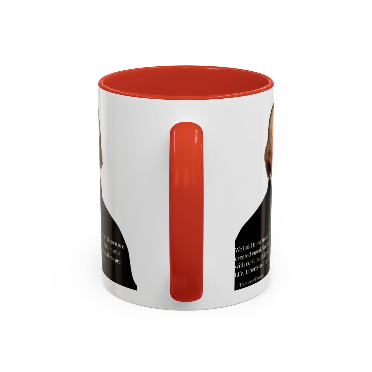 We hold these truths to be self-evident White Accent Mug by theGreenDragonTavern.shop