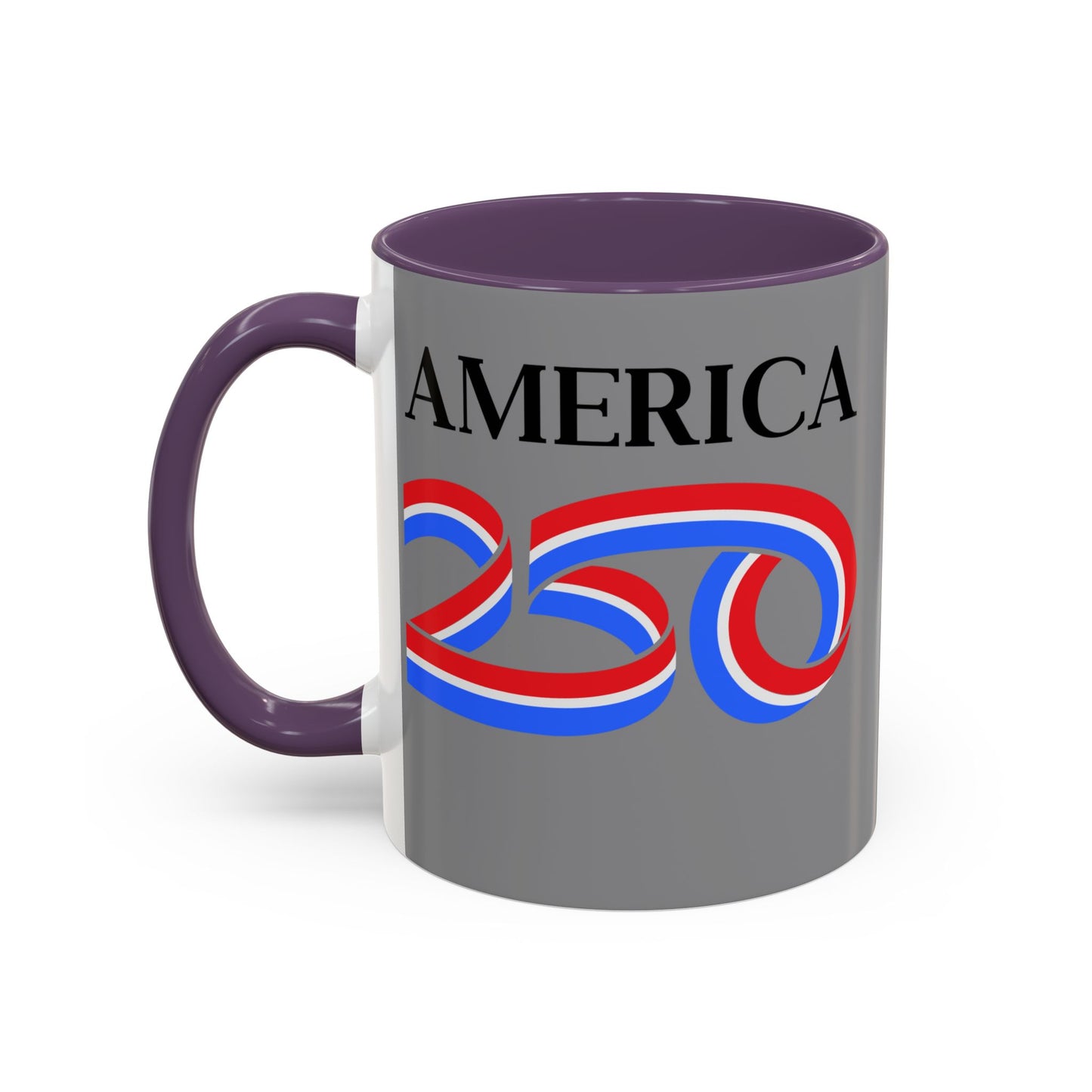 America 250 Grey Accent Mug by theGreenDragonTavern.shop