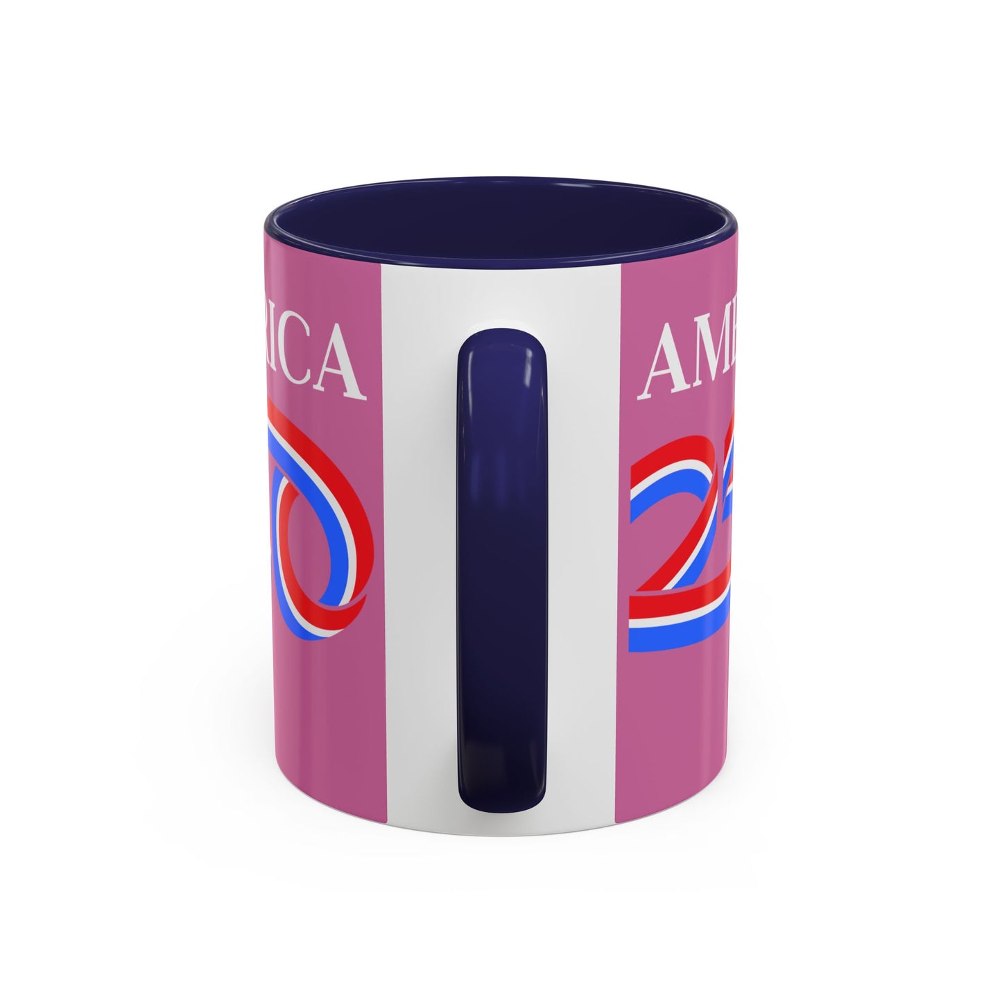 America 250 Pink Accent Mug by theGreenDragonTavern.shop
