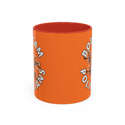 Bodycam the Politicians Drone Orange Accent Mug by theGreenDragonTavern.shop