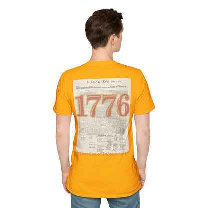 Declaration of Independence Light colors Unisex T-Shirt by theGreenDragonTavern.shop