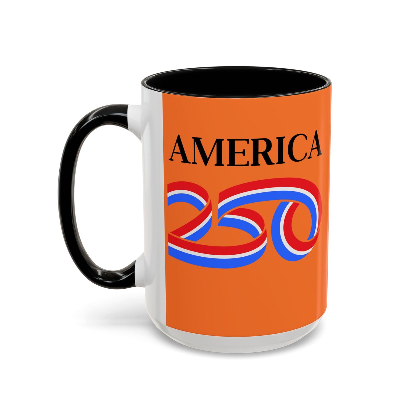 America 250 Orange Accent Mug by theGreenDragonTavern.shop