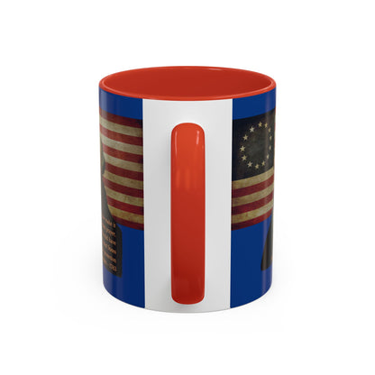 Washington's Earnest Prayer Dark Blue Accent Mug by theGreenDragonTavern.shop