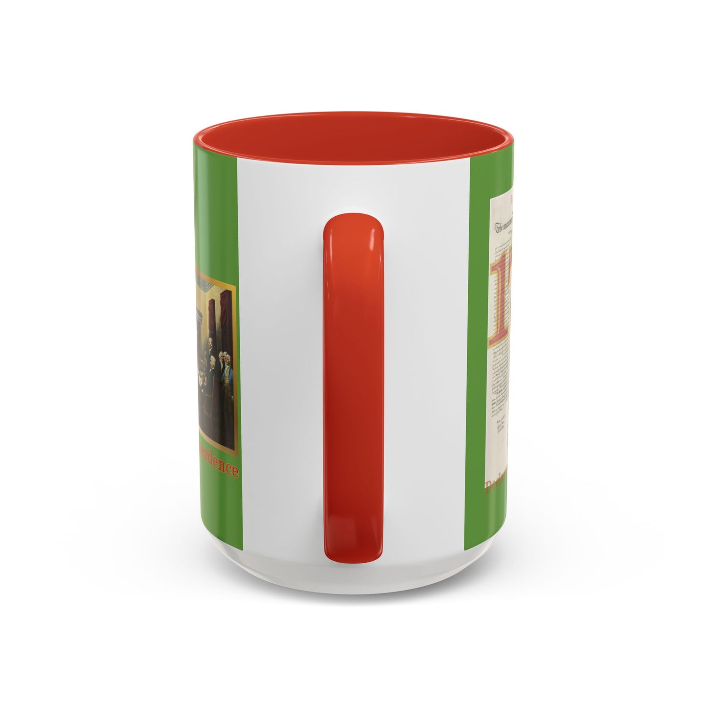 Declaration of Independence Green Accent Mug by theGreenDragonTavern.shop